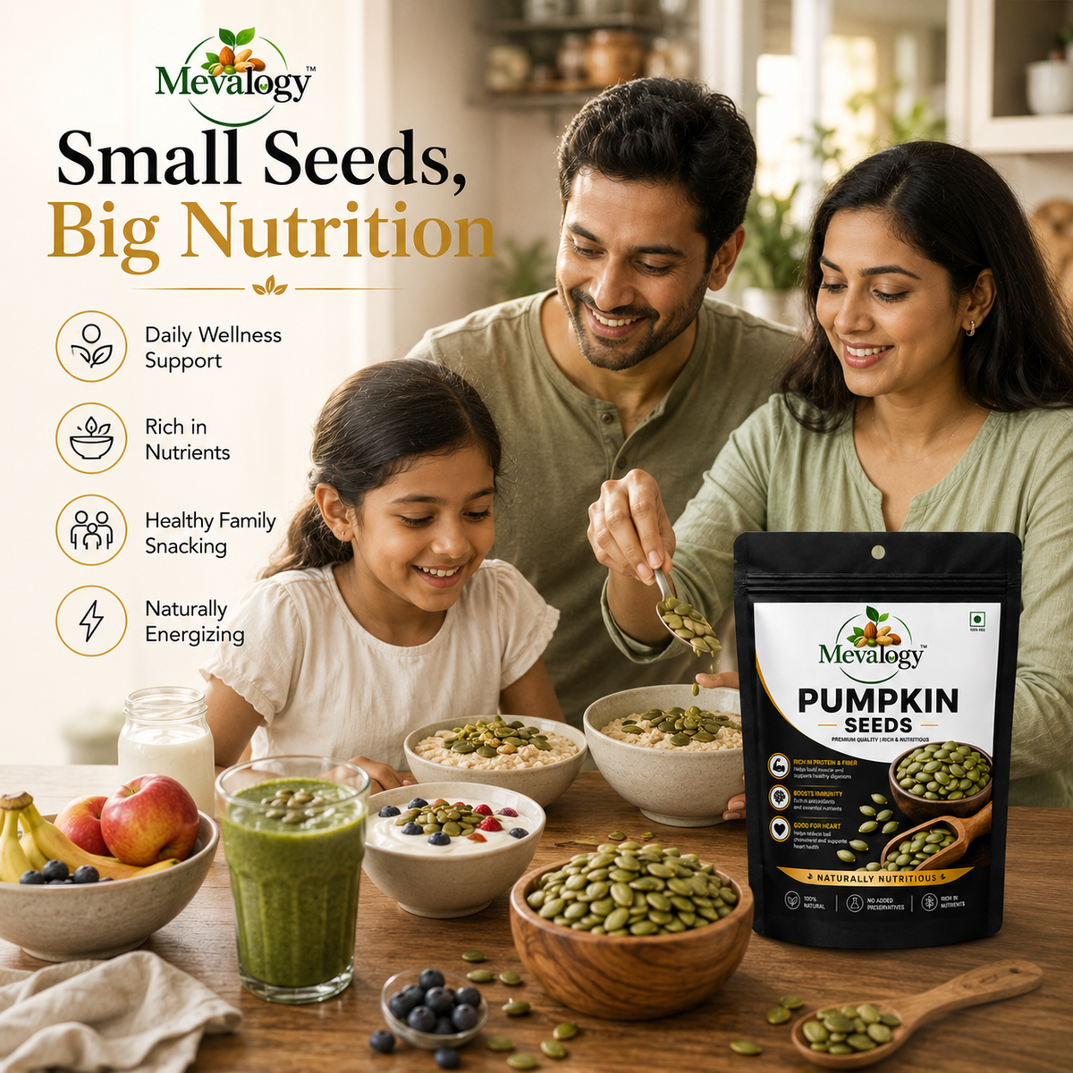 Mevalogy Premium Flax Seeds 200g | Natural Alsi | Rich in Omega-3 | High in Dietary Fiber | Protein Rich